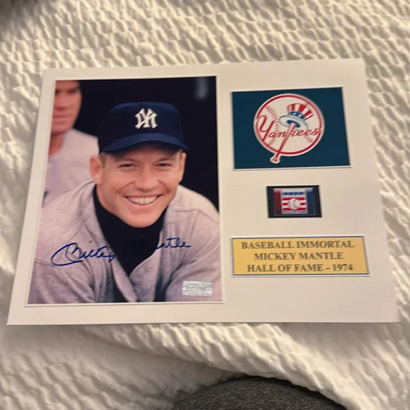 New York Yankees Mickey Mantle signed photo matted autographed - Picture 1 of 1